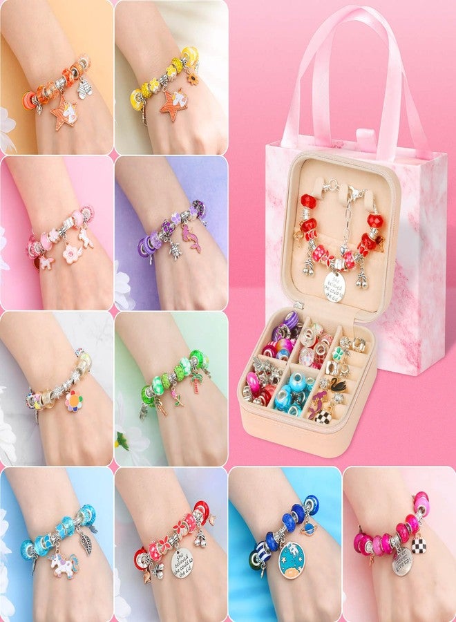 Thrilez 177Pcs Jewelry Making Kit, Charm Bracelet Making Kit, DIY Arts and Crafts Gifts with Jewelry Organizer Box for Birthday, Christmas, Necklace Making Set - Image 3